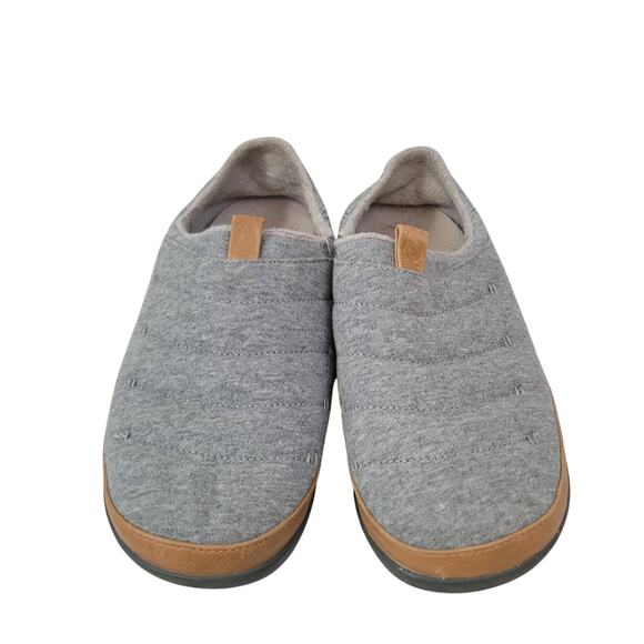 Olukai Size 9 Grey Mahana Slippers Wool Blend Fleece Lined Comfort - Picture 1 of 9